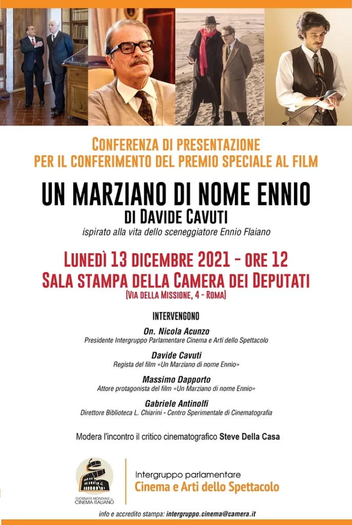 Comunicato – Conferenza stampa e premiazione per “Un marziano di nome Ennio”